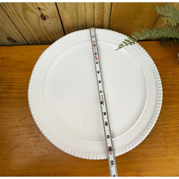 Vintage White Ceramic Cake Stand - Picture 3 of 9